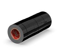 ERKO Ruban adhésif isolant électrique Noir 19mm x 20m 8 pièces PVC, Réparation de câbles électriques, Très flexible avec une forte adhérence, Résistant aux produits chimiques, chatertone