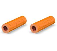 ERKO Ruban adhésif isolant électrique Orange 15mm x 10m 10 pièces PVC, Réparation de câbles électriques, Très flexible avec une forte adhérence, Résistant aux produits chimiques, chatertone (Lot de 2)