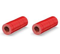 ERKO Ruban adhésif isolant électrique Rouge 19mm x 20m 8 pièces PVC, Réparation de câbles électriques, Très flexible avec une forte adhérence, chatertone, Résistant aux produits chimiques (Lot de 2)