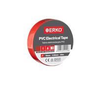 ERKO Ruban adhésif isolant électrique Rouge 19mm x 20m PVC - Réparation de câbles électriques - Très flexible avec une forte adhérence - Résistant aux produits chimiques, chatertone