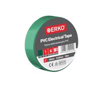 ERKO Ruban Isolant Électrique PVC 15mm x 10m, Vert, Chatterton