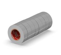 ERKO Ruban Isolant Électrique PVC 19mm x 20m, 8pcs, Gris, Chatterton