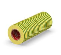 ERKO Ruban Isolant Électrique PVC 19mm x 20m, 8pcs, Jaune-Vert, Chatterton
