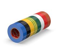ERKO Ruban Isolant Électrique PVC 19mm x 20m, 8pcs, Multicolore