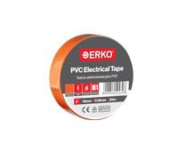 ERKO Ruban Isolant Électrique PVC 19mm x 20m, Orange, Chatterton