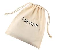 ERKXD Sacs pour sèche-cheveux avec cordon de serrage pour voyage et salle de bain 30 x 34 cm, blanc, 30x34 cm (Pack of 1), Moderne