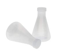 Erlenmeyer Lot de 2 flasques coniques graduées en plastique 250 ml