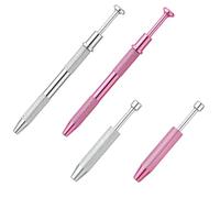 Ermenlifiqq 4 pièces pince tourne-bille piercing pour billes, aide de préhension pour ouvrir/fermer petites billes, outil pour changer bijoux d’oreille et de nez, compacte