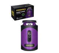 Ermenrich PLUS LN40 Niveau Laser Auto-nivelant Mode Impulsion 30 M Faisceau Vert 5 Lignes - 360° - Ip54 Compact Rechargeable Support en L Type C Inclus