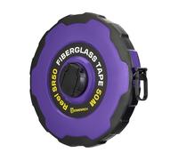 Ermenrich Reel SG50 Mètre ruban 50 m en fibre de verre avec double échelle pour mesurer la distance, boîtier en ABS durable, prise en caoutchouc pour construction, maison, menuiserie, bricolage