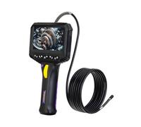 Ermenrich Seek VE80 Endoscope Industriel 4,3" LCD Borescope Câble d’Inspection 3 m Caméra Rotative Enregistreur Photo/Vidéo 6 LED Étanche Portable Semi-Rigide pour Usage Domestique & Professionnel