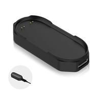 Ermorgen 1 Pack Station de Charge USB-C Compatible avec Plaud NotePin | Chargeur Magnétique Portable, Adaptateur de Charge Type-C pour Enregistreur Vocal NotePin AI - Noir