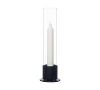 ERNST Bougeoir Ernst cylindre en verre Ø7.5 cm Noir