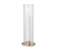 ERNST Ernst photophore pour bougie chandelier Laiton-verre. Ø9x27.5 cm