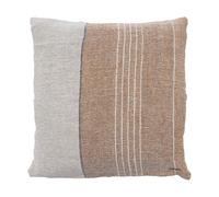 ERNST Housse de coussin Ernst en lin demi 50x50 cm Caramel-nature