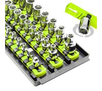 Ernst Manufacturing 8498HV Socket Boss Organiseur de douilles multidisques 33 rails de qualité supérieure, haute visibilité