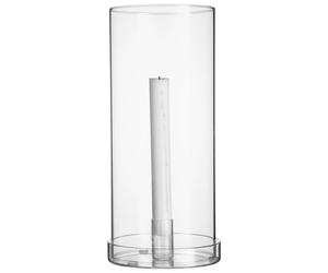 ERNST Photophore en verre pour bougie 29 cm Transparent