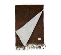 ERNST Plaid Ernst avec franges 130x170 cm Caramel-blanc