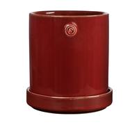 ERNST Pot avec soucoupe Ernst Rouge. Ø13x13 cm