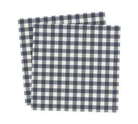 ERNST Serviette à carreaux Ernst 33x33 cm lot de 20 Bleu-gris clair