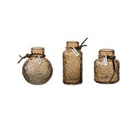 ERNST Set de vases Ernst à motif. coffret cadeau 3 pièces Ambre