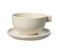 ERNST Tasse à thé avec soucoupe Ernst 7.5 cm Blanc sable
