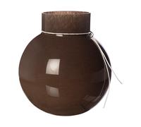 ERNST Vase en verre Ernst rond brun H22 cm Ø21 cm