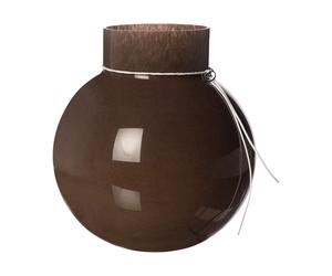 ERNST Vase en verre Ernst rond brun H22 cm Ø21 cm