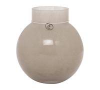 ERNST Vase en verre Ernst rond et beige H14 cm Ø13 cm