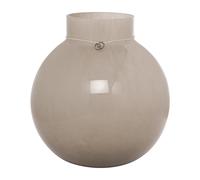 ERNST Vase en verre Ernst rond et beige H22 cm Ø21 cm