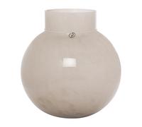 ERNST Vase en verre Ernst rond et beige H25 cm Ø24 cm