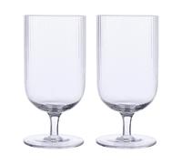 ERNST Verre à bière Ernst rainuré (2 pièces) Transparent