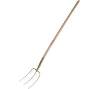 ERNTEKÖNIG Fourche à fumier 3 dents 135cm-manche frêne 31x22cm, laquée or