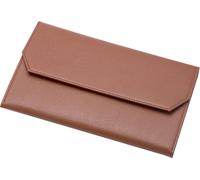 erofa 12 Etui brun pour stylo plume Cuir synthétique Organisateur Portefeuille, Porte-plume en toile imperméable avec séparateurs