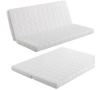 EROSS CONFORT Matelas pour canapé lit avec système clic-clac 140x190 cm. Déhoussable, Lavable, Respirant, hypoallergénique. Noyau en Mousse HD fermeté Moyenne.