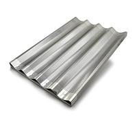 Erre4m Plaque de cuisson perforée professionnelle, avec structure de renfort en aluminium, pour baguettes, 60 x 40 cm