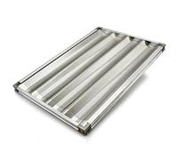 Erre4m Plaque de cuisson perforée professionnelle avec traverse en aluminium pour baguettes 60 x 40 cm sur cadre en aluminium professionnel