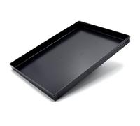 Erre4M Plaque de cuisson pleine en tôle bleue, plaque à pâtisserie bluite avec coins soudés, disponible en différentes dimensions (30 x 40 x 04 (H) )