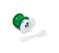 Errecom Adaptateur avec raccord rapide coté basse pression pour systèmes de climatisation des véhicules avec gaz réfrigérant R1234yf (vert) + Tuyau flexible Flex Hose