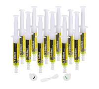 ERRECOM Brilliant - 12 x 7,5 ML, Traceur Fluorescent UV pour localiser Fuites de Gaz Réfrigérant dans Les Systèmes de Climatisation et Réfrigération, Contient adaptateurs 1/4 SAE et 5/16 SAE
