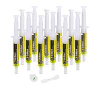 ERRECOM Brilliant - 12 x 7,5 ML, Traceur Fluorescent UV pour localiser Fuites de Gaz Réfrigérant dans Les Systèmes de Climatisation et Réfrigération, Contient Adaptateur 5/16 SAE