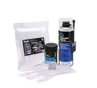 Errecom Kit nettoyage climatisation, contient Evaporator Cleaner PRO nettoyant climatiseur+brosse poils durs, housse de protection Wally, A/C Tabs 40 tablettes climatiseur à action prolongée, gants