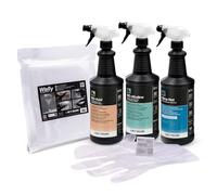 Errecom Kit nettoyage complet climatisation, avec Clima-Net 1L et housse Wally pour unité intérieure et filtres, Bio-Acid et Bio-Alkaline 2L détergents pour unité extérieure, gants