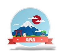erreinge Autocollant Japon Autocollant pour Autocollant en Forme de PVC Auto Moto Peint Casque Camper pour Ordinateur Portable - 35 cm