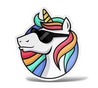 erreinge Sticker Unicorn Autocollant pour Autocollant en Forme de PVC Auto Moto Peint Casque Camper pour Ordinateur Portable - 12 cm