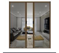 ERRULAN Porte moustiquaire Double Maille Cadre Aluminium Anti-Insectes