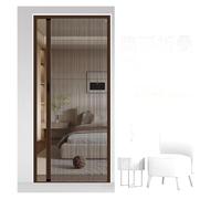 ERRULAN Porte moustiquaire rétractable Pliante Cadre Aluminium