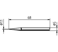 Ersa 0032BD Panne de fer à souder forme de crayon Taille de la panne 1.10 mm Contenu 1 pc(s)
