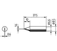 SPITZE 842YD - Panne, en forme de burin, Ersadur, 1,6 mm
