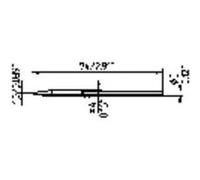 Ersa 212 CD LF Panne de fer à souder forme de burin Taille de la panne 1 mm Contenu 1 pc(s)
